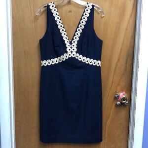 Lilly Pulitzer Blue and Cream Mini Dress